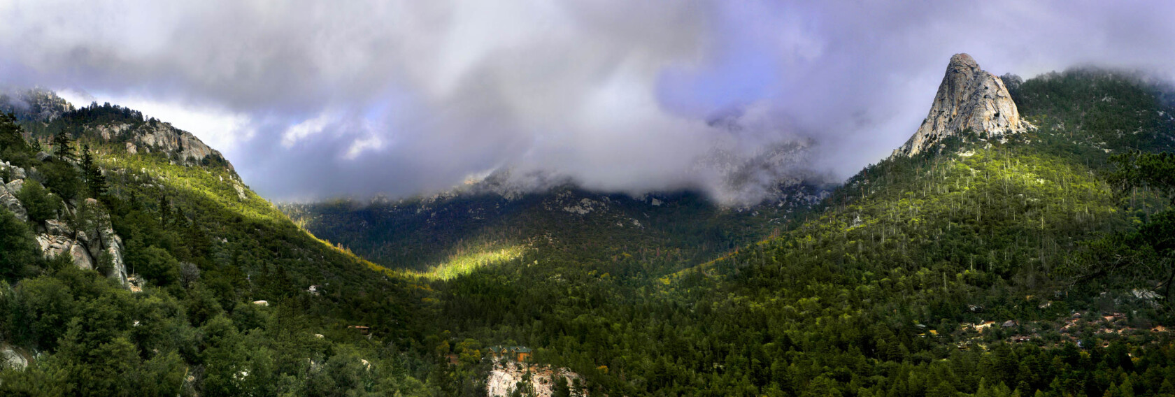 A mountain landscape.